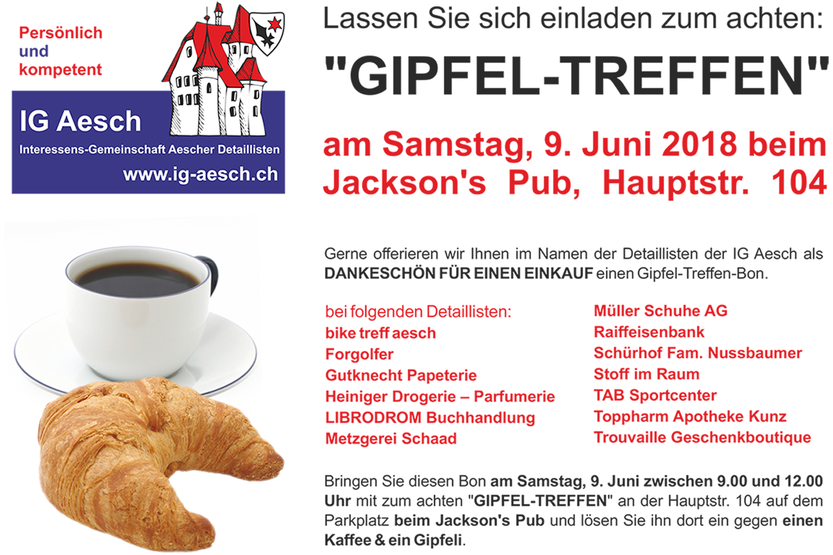 Einladung Gipfel